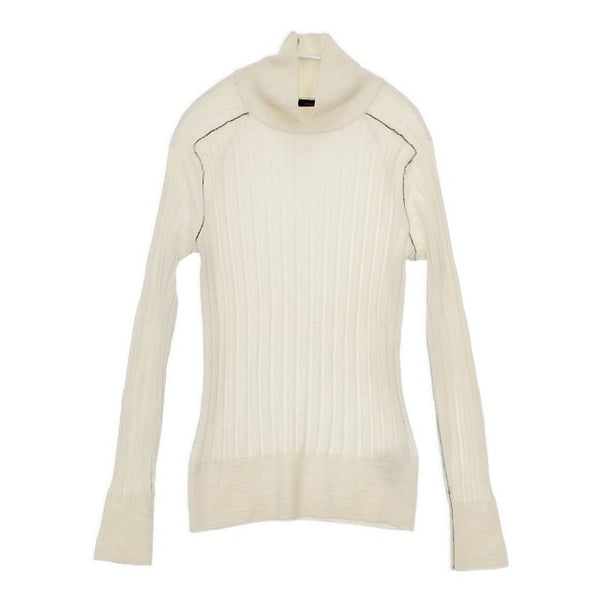 JOSEPH カシミヤ リブ ハイネック セーター ニット オフホワイト レディース ジョセフ【中古】5-1120T∞