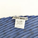 ISSEY MIYAKE プリーツストール ショール ポリエステル ストール ブルー レディース イッセイミヤケ【中古】5-1112G◎