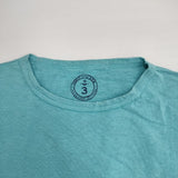 45R/45rpm 無地 コットン 半袖Ｔシャツ カットソー ターコイズブルー レディース フォーティーファイブアールピーエム【中古】6-0502S∞
