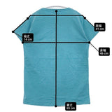 45R/45rpm 無地 コットン 半袖Ｔシャツ カットソー ターコイズブルー レディース フォーティーファイブアールピーエム【中古】6-0502S∞