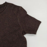 45R/45rpm カシミヤ100％ 半袖 セーター ニット ブラウン レディース フォーティーファイブアールピーエム【中古】5-1129T∞