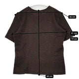 45R/45rpm カシミヤ100％ 半袖 セーター ニット ブラウン レディース フォーティーファイブアールピーエム【中古】5-1129T∞