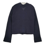 45R/45rpm Vネック ウールニット サイズ2 カーディガン ネイビー レディース フォーティーファイブアールピーエム【中古】5-1108T♪
