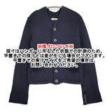 45R/45rpm Vネック ウールニット サイズ2 カーディガン ネイビー レディース フォーティーファイブアールピーエム【中古】5-1108T♪