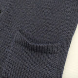 45R/45rpm Vネック ウールニット サイズ2 カーディガン ネイビー レディース フォーティーファイブアールピーエム【中古】5-1108T♪