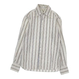 45R/45rpm マルチストライプ 長袖シャツ ホワイト マルチカラー レディース フォーティーファイブアールピーエム【中古】6-0121M∞