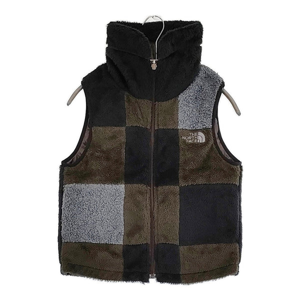 THE NORTH FACE PURPLE LABEL パッチワークフリースベスト リバーシブル ポーラテック NA2251N ベスト ブラック ブラウン レディース ザノースフェイスパープルレーベル【中古】5-1108T♪