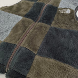 THE NORTH FACE PURPLE LABEL パッチワークフリースベスト リバーシブル ポーラテック NA2251N ベスト ブラック ブラウン レディース ザノースフェイスパープルレーベル【中古】5-1108T♪