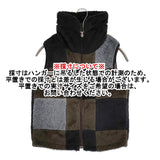 THE NORTH FACE PURPLE LABEL パッチワークフリースベスト リバーシブル ポーラテック NA2251N ベスト ブラック ブラウン レディース ザノースフェイスパープルレーベル【中古】5-1108T♪