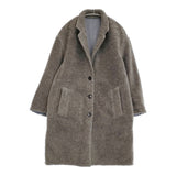 BEAMS リバーシブルボアコート 11-19-0904-803 サイズM コート グレー レディース ビームス【中古】5-1108A♪