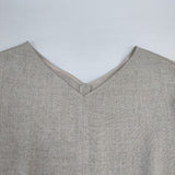 green label relaxing UNITED ARROWS Vネック ブラウス シャツ ベージュ レディース グリーンレーベルリラクシング【中古】6-0502S∞