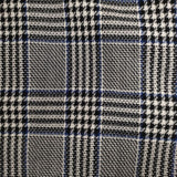 UNITED ARROWS UWSCハイウエストワイドパンツ チェックスラックス ウール パンツ ネイビー ホワイト レディース ユナイテッドアローズ【中古】5-1129T∞