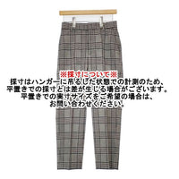 UNITED ARROWS UWSCハイウエストワイドパンツ チェックスラックス