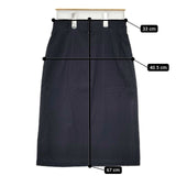 nombre impair 01-1-05-001-6-1 日本製 スカート ネイビー レディース ノンブルアンペール【中古】5-1129T∞