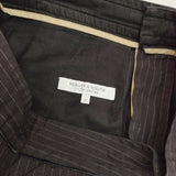 BEAUTY&YOUTH UNITED ARROWS ウエスト紐 ストライプ パンツ ネイビー レディース ビューティアンドユース【中古】6-0121G∞