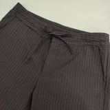 BEAUTY&YOUTH UNITED ARROWS ウエスト紐 ストライプ パンツ ネイビー レディース ビューティアンドユース【中古】6-0121G∞