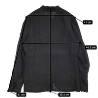 R&D.M.Co- 未使用品 DENSELY LINEN STAND COLLAR JACKET L 定価59400円 ジャケット ブラック レディース オールドマンズテーラー【中古】5-1001M♪