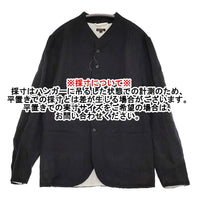 R&D.M.Co- 未使用品 DENSELY LINEN STAND COLLAR JACKET L 定価59400円 ジャケット ブラック レディース オールドマンズテーラー【中古】5-1001M♪