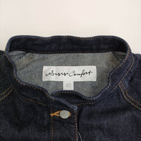 si-si-si comfort BASIC DENIM JACKET スタンドカラーデニムジャケット 42 25SS ネイビー レディース スースースーコンフォート【中古】5-1001M♪