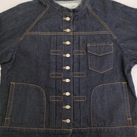 si-si-si comfort BASIC DENIM JACKET スタンドカラーデニムジャケット 42 25SS ネイビー レディース スースースーコンフォート【中古】5-1001M♪