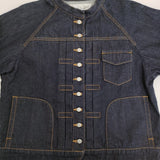 si-si-si comfort BASIC DENIM JACKET スタンドカラーデニムジャケット 42 25SS ネイビー レディース スースースーコンフォート【中古】5-1001M♪