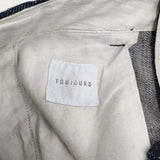 Toujours 14ozセルビッチクラシックデニムウエストオーバーオール 2 定価42900円 デニムパンツ ネイビー レディース トゥジュー【中古】5-1001G♪