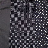 MORIKAGE SHIRT KYOTO ドット柄 パッチワーク ギャザー ロングスカート ネイビー ホワイト レディース モリカゲシャツキョウト【中古】6-0222M∞