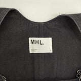MHL. FADED COTTON TWILL 595-2240500 サロペットパンツ オーバーオール 22AW ネイビー レディース エムエイチエル【中古】6-0222M∞