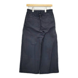 MHL. 595-8143501 DENSE COTTON WOOL TROUSERS パンツ ネイビー レディース エムエイチエル【中古】6-0222G∞