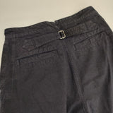 MHL. 595-8143501 DENSE COTTON WOOL TROUSERS パンツ ネイビー レディース エムエイチエル【中古】6-0222G∞