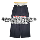 MHL. 595-8143501 DENSE COTTON WOOL TROUSERS パンツ ネイビー レディース エムエイチエル【中古】6-0222G∞