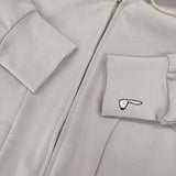 mina perhonen ys8419 mousse 定価27500円 36 刺繍 ジップ パーカー ライトピンク レディース ミナペルホネン【中古】6-0107M∞