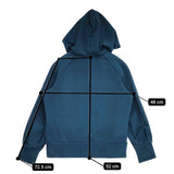 mina perhonen mousse ys8419 定価27500円 36 刺繍 ジップ パーカー ブルーグリーン レディース ミナペルホネン【中古】6-0107M∞