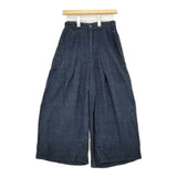 45R/45rpm インディゴリネンシルクツイードPANTS 定価47300円 パンツ ネイビー レディース フォーティーファイブアールピーエム【中古】6-0121M∞