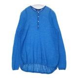 45R/45rpm フェザーカシミヤチュニック 定価50600円 セーター ニット ブルー レディース フォーティーファイブアールピーエム【中古】5-1129T∞