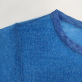 45R/45rpm フェザーカシミヤチュニック 定価50600円 セーター ニット ブルー レディース フォーティーファイブアールピーエム【中古】5-1129T∞