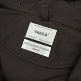 YAECA アノラックロングコート サイズM 10402 ナイロンプルオーバー コート ブラック BLACK メンズ ヤエカ【中古】6-0125M∞