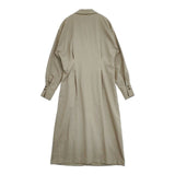 MANOF WRAP SHIRTS ONEPIECE ラップシャツワンピース 定価19800円 ワンピース ベージュ レディース マノフ【中古】6-0117M∞