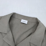 MANOF WRAP SHIRTS ONEPIECE ラップシャツワンピース 定価19800円 ワンピース ベージュ レディース マノフ【中古】6-0117M∞