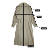 MANOF WRAP SHIRTS ONEPIECE ラップシャツワンピース 定価19800円 ワンピース ベージュ レディース マノフ【中古】6-0117M∞