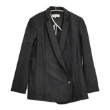 STUDIO NICHOLSON Cosimo A ラップジャケット サイズ0 ウールアンゴラ テーラードジャケット ブラック レディース スタジオ ニコルソン【中古】5-1031T♪