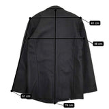 STUDIO NICHOLSON Cosimo A ラップジャケット サイズ0 ウールアンゴラ テーラードジャケット ブラック レディース スタジオ ニコルソン【中古】5-1031T♪