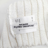 KIJIMA TAKAYUKI リネンキャップ 帽子 ニットキャップ ホワイト レディース キジマタカユキ【中古】6-0216M◎