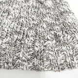 KIJIMA TAKAYUKI KN-151107 コットンリネン 帽子 ニットキャップ グレー ホワイト レディース キジマタカユキ【中古】6-0216M◎