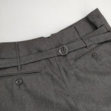 MARGARET HOWELL 578-242812 ウール シンチバックバギースラックス パンツ グレー レディース マーガレットハウエル【中古】5-1129T∞