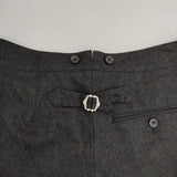 MARGARET HOWELL 578-242108 ウール スラックス チェック パンツ チャコールグレー レディース マーガレットハウエル【中古】5-1129T∞