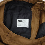 MHL. 595-3143502 CRISP COTTON TWILL タックテーパード 定価28600円 パンツ 23SS ブラウン レディース エムエイチエル【中古】6-0121G∞