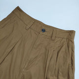 MHL. 595-3143502 CRISP COTTON TWILL タックテーパード 定価28600円 パンツ 23SS ブラウン レディース エムエイチエル【中古】6-0121G∞