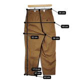 MHL. 595-3143502 CRISP COTTON TWILL タックテーパード 定価28600円 パンツ 23SS ブラウン レディース エムエイチエル【中古】6-0121G∞