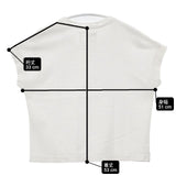 MHL. 595-6168511 コットン鹿の子 フレンチスリーブ Ｔシャツ カットソー ホワイト レディース エムエイチエル【中古】6-0502S∞